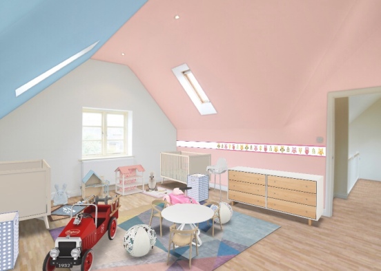ElliePK nursery for 2  Design Rendering