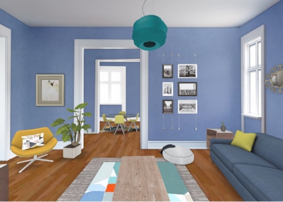 cute living area Design Rendering