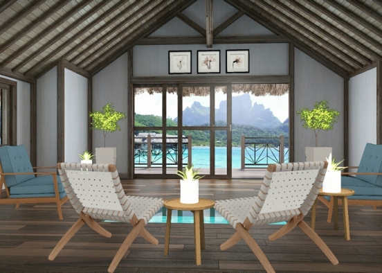 Bora Bora house Design Rendering