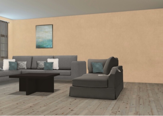 Living room home Design Rendering