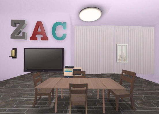 Zac,s room Design Rendering
