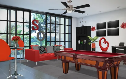 Sasha Orton Red Hot Game Room Studio