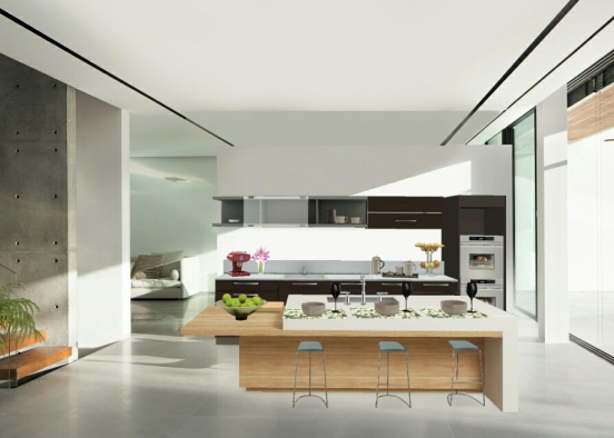 Modern kitchen  Design Rendering