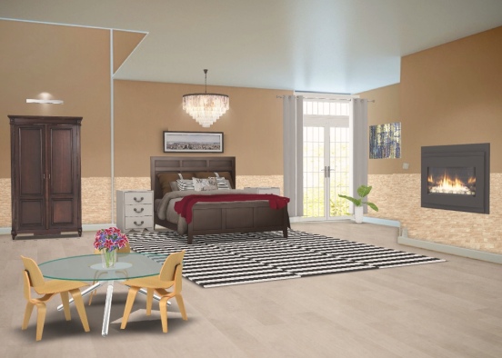 cozzy master bedroom Design Rendering