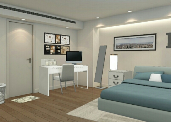 Simple Room. Design Rendering