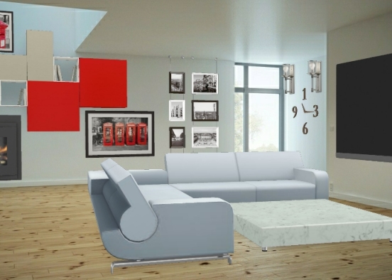 Julia's living room Design Rendering