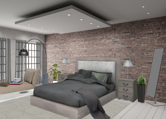 #Grey room Design Rendering