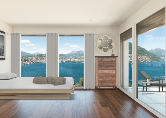 hotel room with a a view Design Rendering