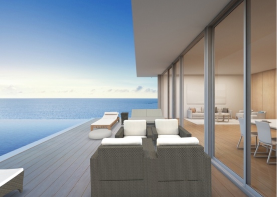 sea side holiday home Design Rendering