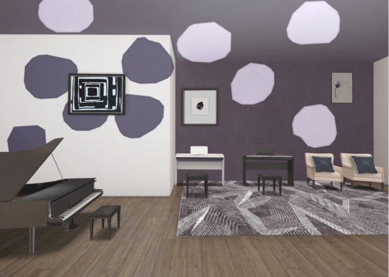 music room 🎼🎹🎼🎹🎼 Design Rendering