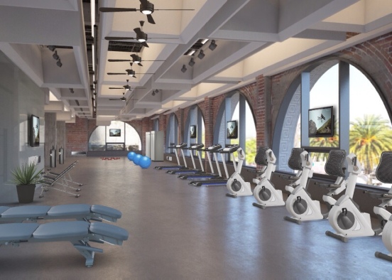 The coolest gym ever made Design Rendering