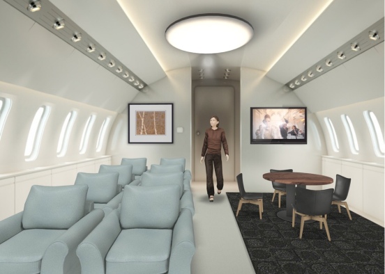 A family and friends jet Design Rendering