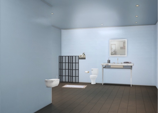 apartamento banheiro Design Rendering