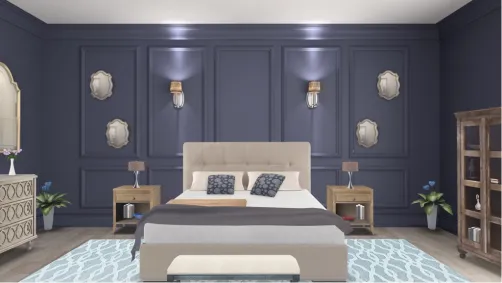 bedroom blue