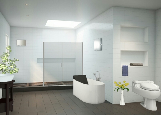 Banheiro Luxo Design Rendering