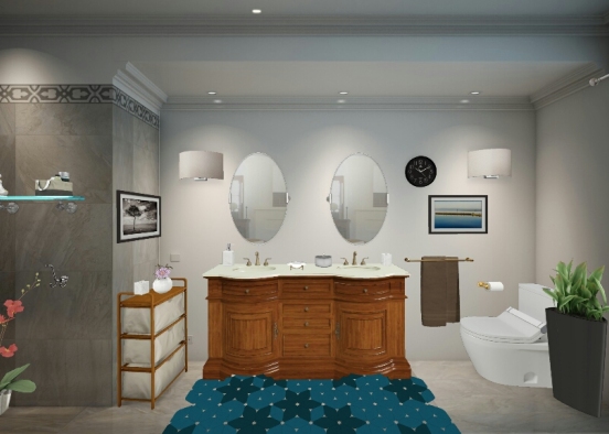 Luxurious Bathroom 2  Design Rendering