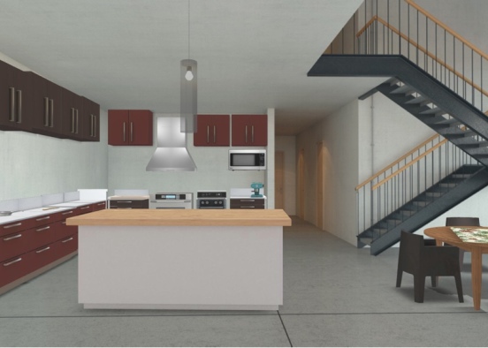 Cooking Chef Station Design Rendering