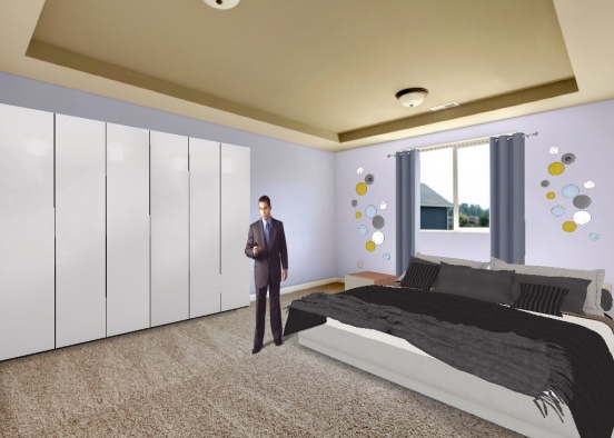 bedroom modern  Design Rendering