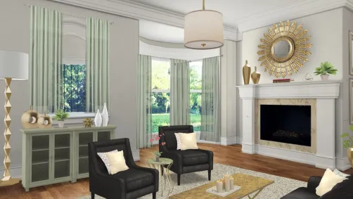 tea green sitting room 