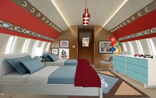 Boys airplane fantasy bedroom