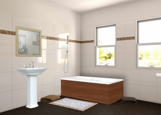 Comfy Bathroom Design Rendering