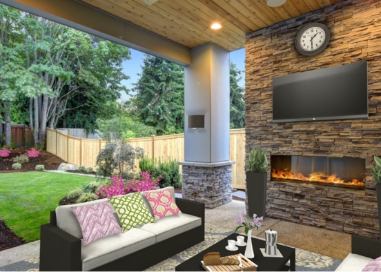 Outdoor living area  Design Rendering