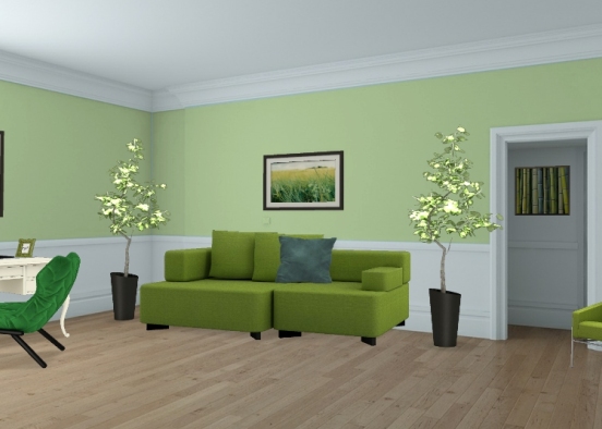 green room  Design Rendering