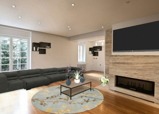 Luxury Sitting Room  Design Rendering