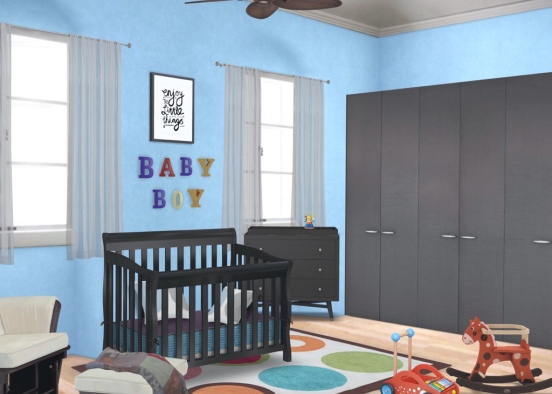 Baby Boy Blue Design Rendering