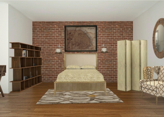 Fog City Bedroom Design Rendering