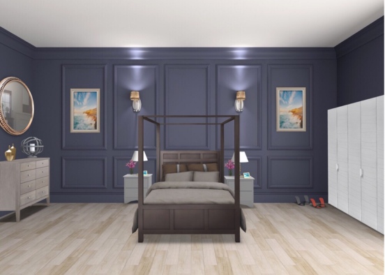 Cute and Classy Bedroom! Design Rendering