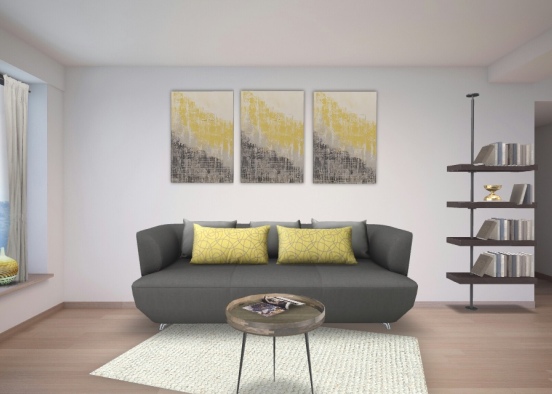 Fıne living room Design Rendering