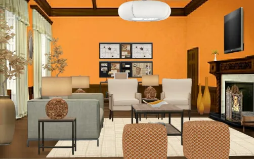Cozy & Warm Living Room
