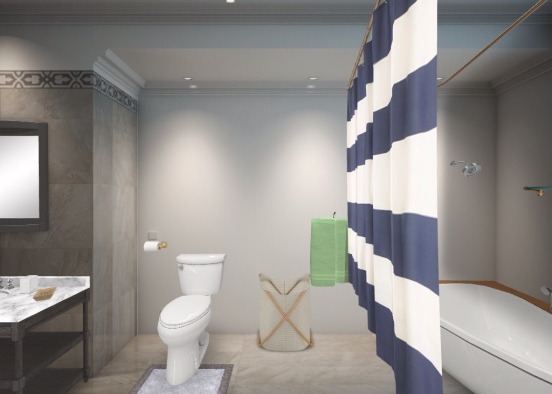 Dream home bathroom Design Rendering
