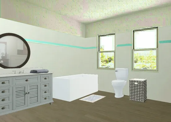 Première salle de bain  Design Rendering
