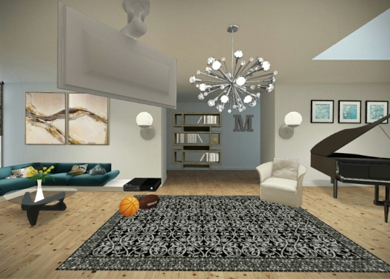 Living room1 Design Rendering