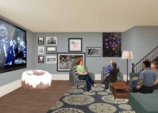 living  room  Design Rendering