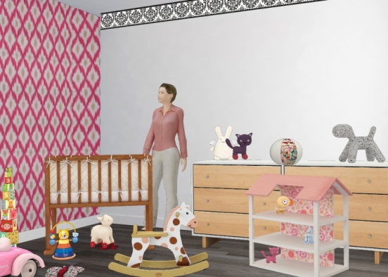 Bedroom for baby  Design Rendering