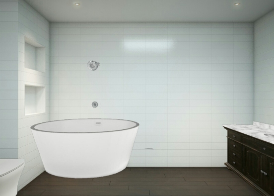 Banheiro básico  Design Rendering