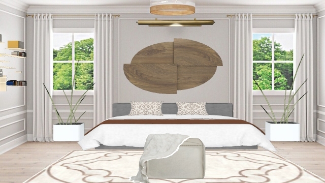 Neutral Bedroom  Design Rendering