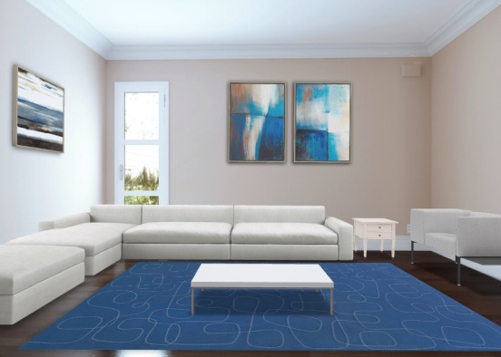 Pretty living room Design Rendering