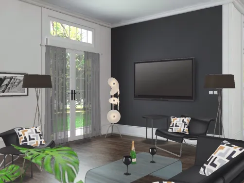 Black livingroom