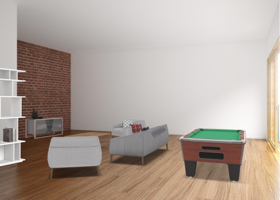Modern, homely living room Design Rendering