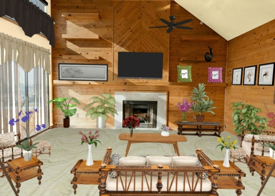 My Living room design. Design Rendering