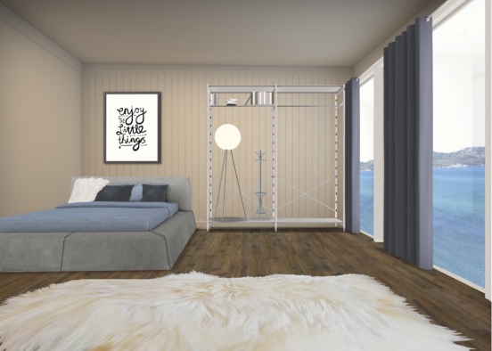 ocean bedroom Design Rendering