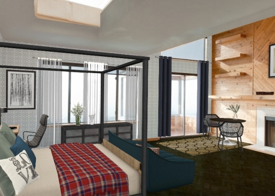 Cozy loft Design Rendering