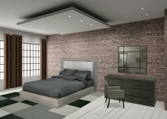 Comfortable bedroom Design Rendering
