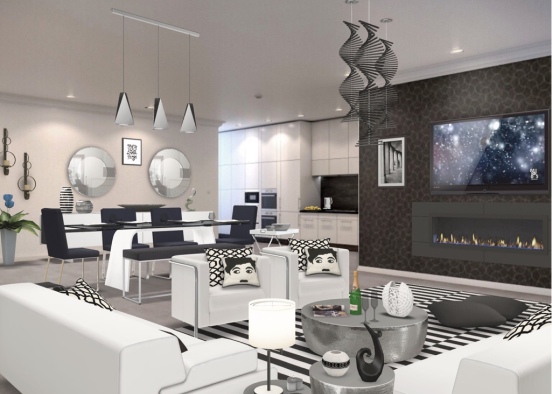 Modern Bachelor’s downtown apartment Design Rendering