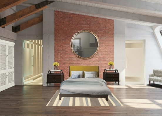 Apartment Bedroom  Design Rendering
