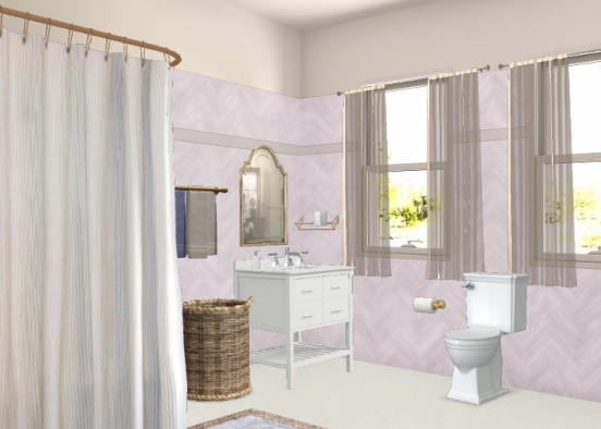 Bathroom 1 🐧 Design Rendering